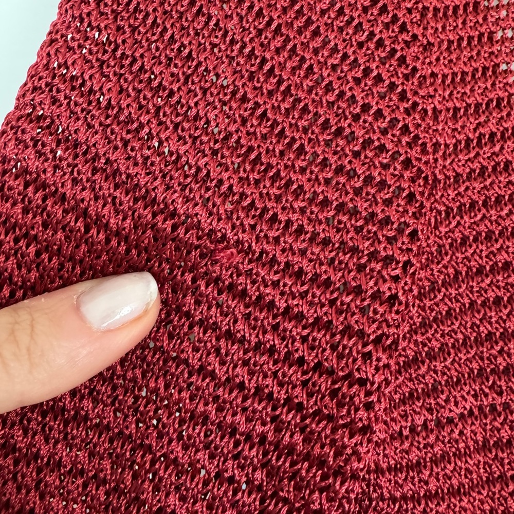 NWT! Monday Swimwear Montego Mini Dress Burgundy Treble Knit Size V - Picture 5 of 6